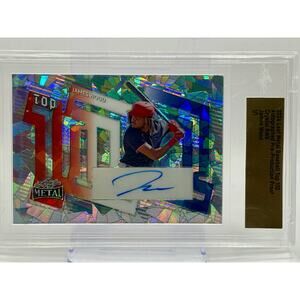 2024 Leaf Metal Encased Proof James Wood Red White Blue Auto 1/1 SSP Nationals